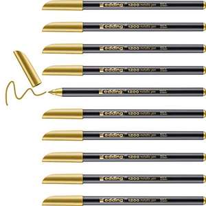 10 Rotulador edding punta fibra 1200 oro n. 53 punta redonda 1-3 mm.