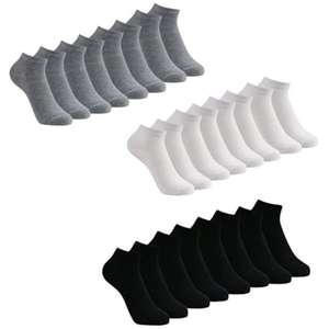 12 pares de calcetines cortos