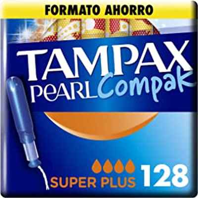 128 tampones Tampax Pearl Compak Super Plus