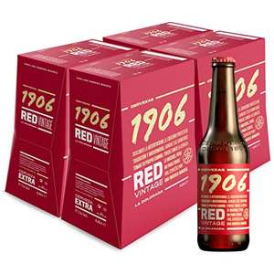 1906 Red Vintage - Cerveza Lager Extra, Pack de 24 x 33 cl