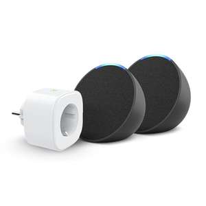 2 Echo Pop y 1 Enchufe inteligente