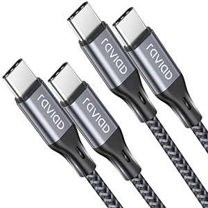 [2 Pack de 1M] Cable USB C a USB C, 60W PD