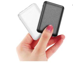 [2 Unidades] Mini Power Bank Pequeño Pero Fuerte Batería Externa de 5000 mAh