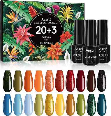 23 colores esmaltes permanentes para uñas
