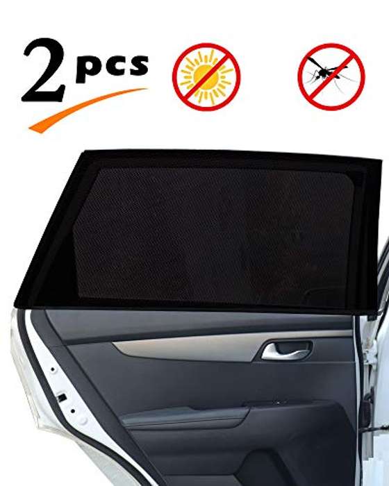 2x Parasol de coche doble tejido rayos UV