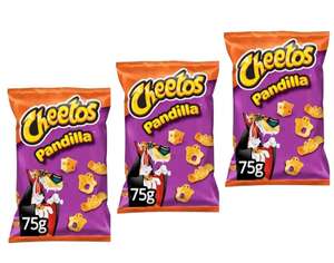 3 x Cheetos Pandilla Producto de Aperitivo Frito, Queso, 75g [Unidad 1'14€]