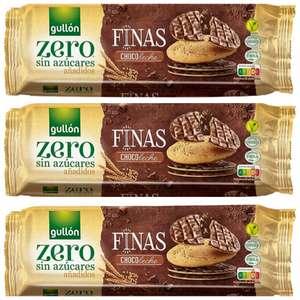 3 x Galletas Gullón Finas choco leche Zero Sin Azúcares [Unidad 1'35€]