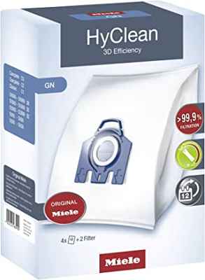 4 bolsas recogepolvo y 2 filtros HyClean 3D Efficiency
