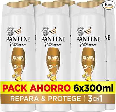 6 botes de champú Pantene Nutri Pro-V 3 en 1