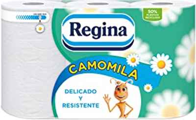 6 rollos de papel higiénico Regina Camomila