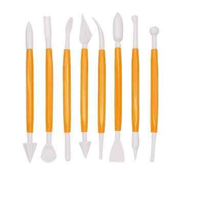 8 Piezas Utensilios para Modelar Pasteles, Herramientas de Modelado de Fondant Escultura, Herramienta de Decoración de Modelado de Pasteles Adecuado
