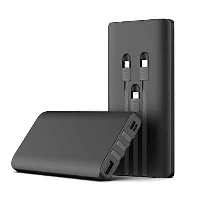 A ADDTOP Batería Externa Power Bank - 10000mAh Ultra Delgado Cargador Portátil USB C Carga Rápida Cargador Portátil Móvil con 5 Salidas para Teléfono Tablet