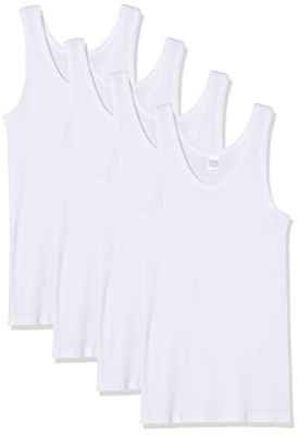 Abanderado Lote x4 Camisetas Tirantes algodón Ropa Interior, Blanco (Blanco 001), X-Large (Pack de 4) para Hombre