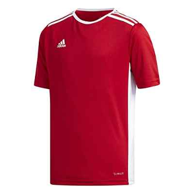 adidas Entrada 18 Jsyy T-Shirt, Boys, Power Red/White, 9 Years