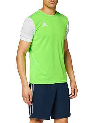 adidas ESTRO 19 JSY Camiseta de Manga Corta, Niños y Hombre, Solar Green/White, S