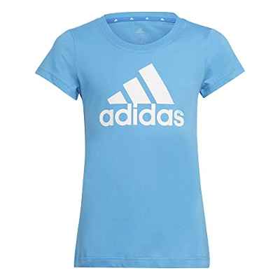adidas G BL T T-Shirt, Girl'S, Bright Blue/White, 1415