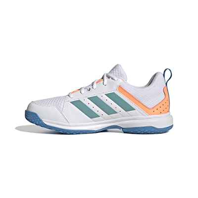 adidas Ligra 7 W, Sneaker Mujer, FTWR White/FTWR White/Beam Orange, 39 1/3 EU