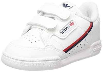 adidas Originals Continental 80 CF, Sneaker, Cloud White/Cloud White/Scarlet, 27 EU