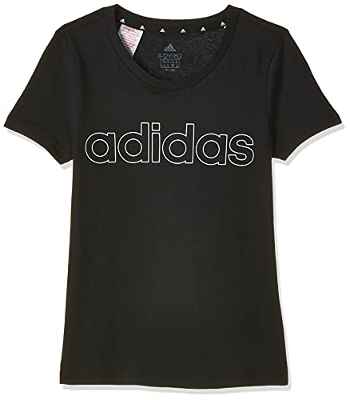 adidas Trefoil tee Camiseta de Manga Corta, Unisex niños, Black/White, 2-3Y