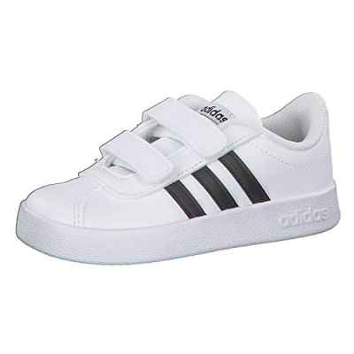 Adidas VL Court 2.0 CMF I, Sneaker, Blanco FTWR White Core Black FTWR White FTWR White Core Black FTWR White, 24 EU