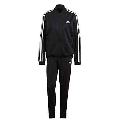 adidas W 3S TR TS Tracksuit, Womens, Black/White, Small