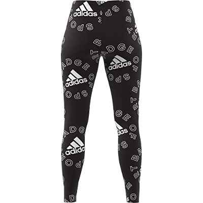 adidas W BLUV Q1 Leg Leggings, Women's, Black/White, XS