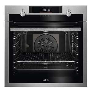 AEG BFP6050M1 Horno Eléctrico Multifunción, Pirolítico, Integrable, Puerta de 4 Cristales, Display LCD Táctil, 72 L de Capacidad, Clase A+