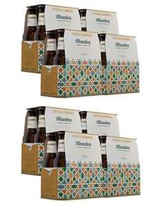 Alhambra Lager Singular Cerveza Refrescante Dorada, 2 x (Pack 24 Botellines x 25 cl) [0,45€/botellín] + Nevera Mochila Alhambra Especial