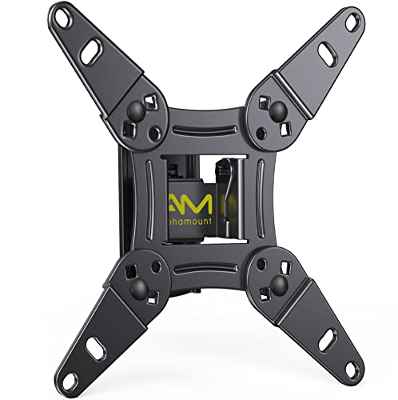 Alphamount Soporte de Pared de TV para TVs Planos y curvos de 13-37 Pulgadas de hasta 20 kg, Soporte de Pared de TV de Movimiento Completo con Giro e inclinación, VESA máximo de 200x200mm, APST01-E