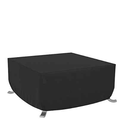 Amazon Basics - Funda para mesa/hoguera cuadrada de terraza - 1,06 m, Negro