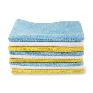 Amazon Basics , paquete de 12 unidades de paños de limpieza microfibra, 30.5 L x 40.5 W cm, Multicolor