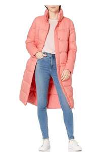 Amazon Essentials Abrigo Cocoon Acolchado, Largo, Ligero E Impermeable Mujer (Varias tallas y colores)