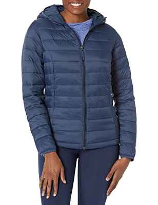 Amazon Essentials Chaleco Plumífero Plegable y Ligero, Resistente al Agua Mujer, Burdeos, XL