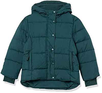 Amazon Essentials Chaqueta Gruesa y Acolchada con Capucha Niña, Verde Oscuro, 2 años