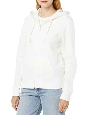 Amazon Essentials Sudadera de Cremallera Completa, Forro Polar y Tejido de Rizo Francés (Disponible en Tallas Grandes) Mujer, Marfil, XXL