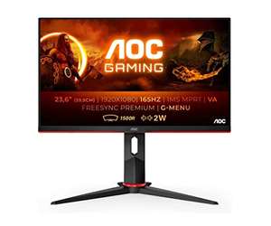AOC Monitor Gaming C24G2AE/BK- 24" Curved 1500R, Full HD, 165Hz, 1Ms, VA, FreeSync Premium,1920x1080,250 cd/m,D-SUB,HDMIx2,Displayport 1x1.2
