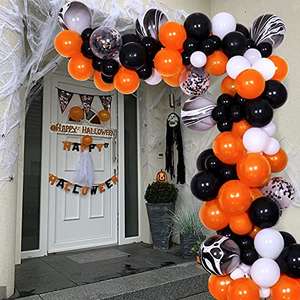 Arco de Globos para Halloween (con 83 globos)