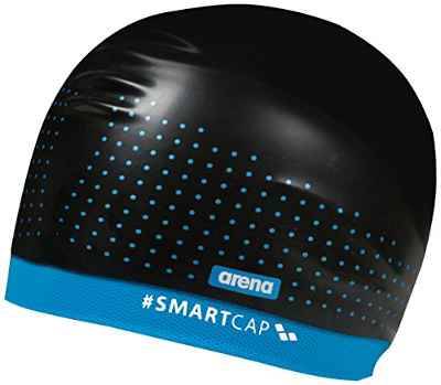 Arena Gorro de natación Unisex Smartcap Training, Mujeres, Black/Turquoise, M