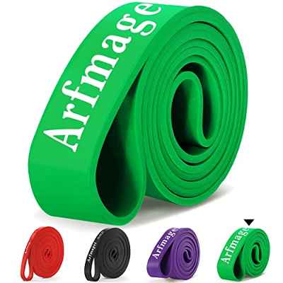 Arfmaget Bandas de Resistencia,Bandas Elasticas Musculacion Set con Pull Up Bands,2 Manija,1 Anclaje de Puerta,1 Protectoras,Bandas Elásticas de Caucho Natural para Entrenamiento