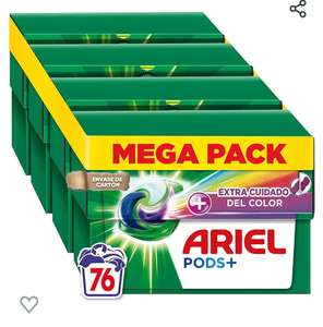 Ariel All-in-One Dertegente Lavadora Liquido en Capsulas/Pastillas, 76 lavados (4x19), Jabon Limpieza Profunda