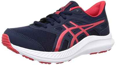 ASICS JOLT 4, Sneaker Hombre, Medianoche/Rojo eléctrico, 44 EU