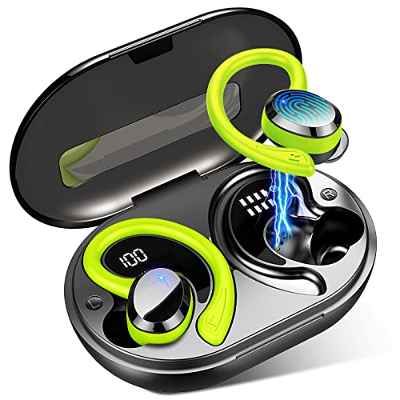 Auriculares Inalámbricos Deportivos, Auriculares Bluetoth 5.3, Cascos Inalambricos con 2 HD Mic, Audifonos Deporte IP7 Impermeable, CVC8.0 Cancelación de Ruido In-Ear Auriculares Running, 48H Estéreo