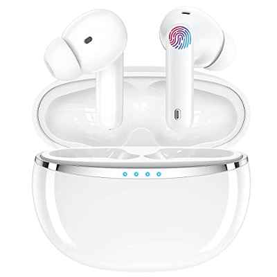 Auriculares Inalámbricos Monyhigh Cascos Bluetooth 5.1 Deportivos in Ear con Micrófono,HiFi Estéreo,Control Táctil,IPX6 Impermeables,Reproducci 32 Horas,USB-C para iPhone Xiaomi Samsung Huawei