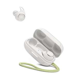 Auriculares JBL Reflect Aero con tecnología True Adaptive Noise Cancelling, resistentes al agua, batería de 8 horas, en blanco