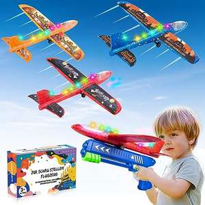 Aviones de Juguete de Poliespan, Lanzador de Aviones Paquete de 3