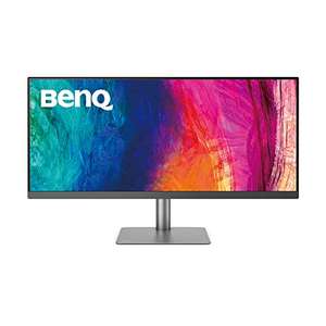 BenQ PD3420Q Monitor UltraWide (AQCOLOR,34 pulgadas,1440P WQHD, IPS,P3 Wide Color,carga USB-C,DP/HDMI,KVM, HDR 400,altura ajustable)