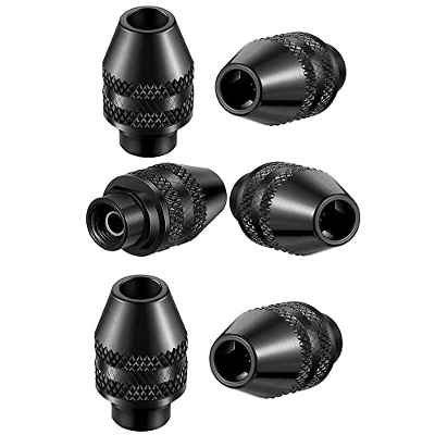 Bestgle 6 Piezas Portabrocas Universal Sin Llave Portabrocas de Cierre Rápido Mandriles de Mandrinos Eléctricos Para Dremel 0.4-3.2mm 4000 3000 400 398 395 300 285 275