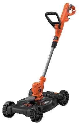 Black+Decker BESTA530CM-QS BESTA530CM-QS-Cortabordes BESTE630 y Base con Ruedas CM100-XJ, 550 W, 30 cm