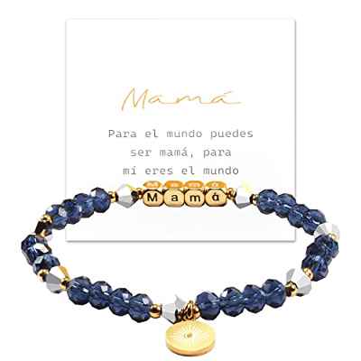BOCHOI Pulsera Mamá Mujer Pulseras De Cumpleaños o Navidad Regalo Dia De La Madre Original Regalos Para Mama Especiales Para Una Madre Joyas Originales