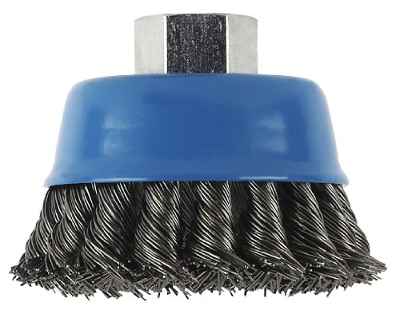 Bosch 2 609 256 503 - Cepillo de vaso para amoladoras angulares y rectas, alambre ondulado, latonado, 75 mm